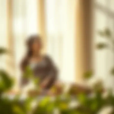 A serene setting highlighting the comfort of tesetur abiye outfits