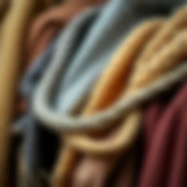 Stylish shawls in various textures and colors