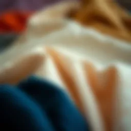 Close-up of various fabric textures