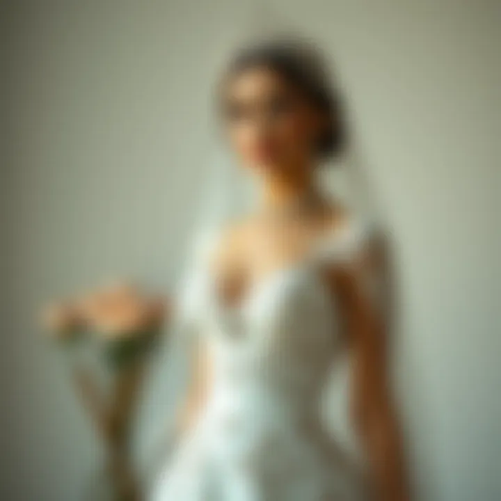 Unique Designs for Stylish Brides on a Budget Trendy bridal gown displaying unique design elements