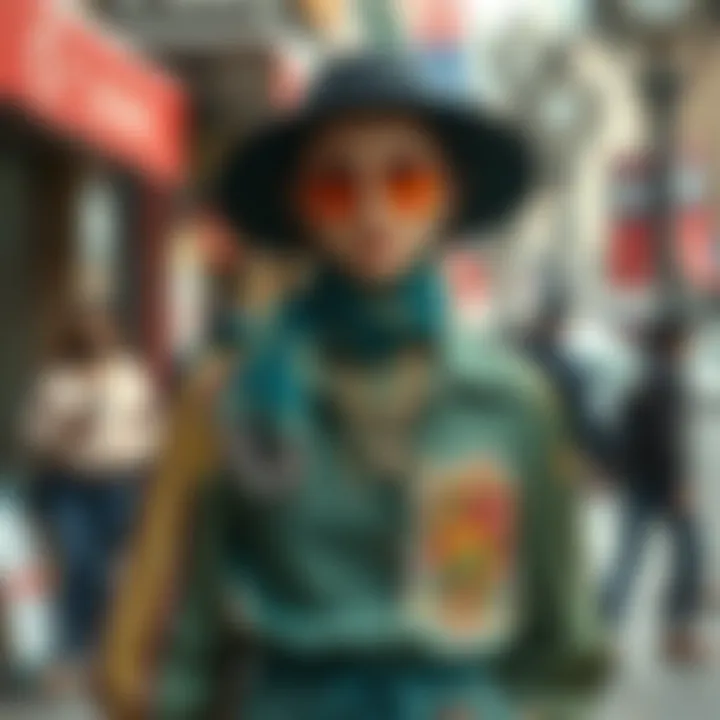 Trendy outfits reflecting local culture