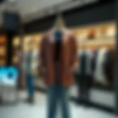 Trendy Oversized Clothing Display Trendy oversized clothing display on a mannequin