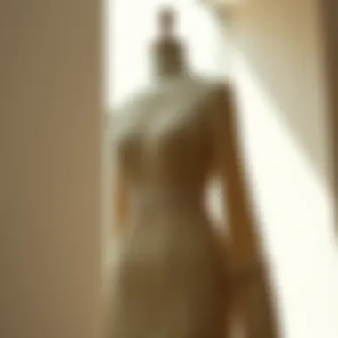 Elegant knit dress showcasing intricate patterns