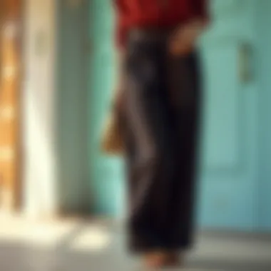 Sustainable fashion elements in tunic pants collection