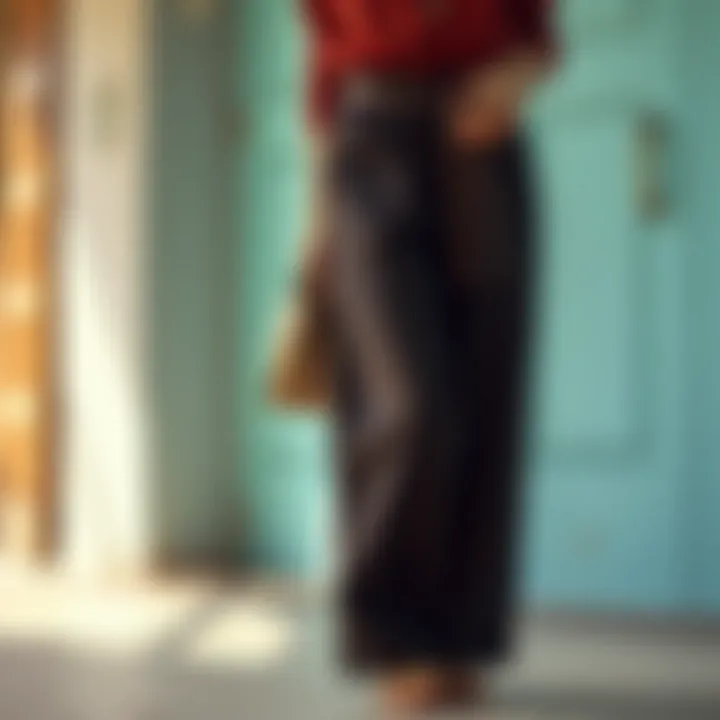 Sustainable fashion elements in tunic pants collection