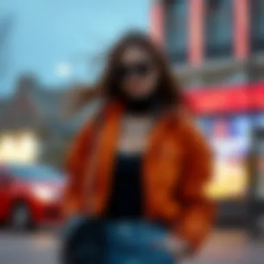 Trendy fashion ensemble featuring a Turkish model