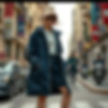 Chic Urban Sportswear Chic urban sportswear ensemble on a city street