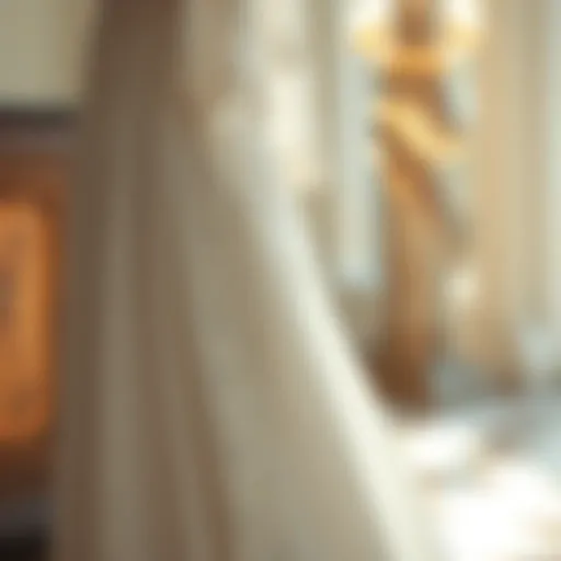 Elegance in Detail Elegant long white dress with intricate lace details