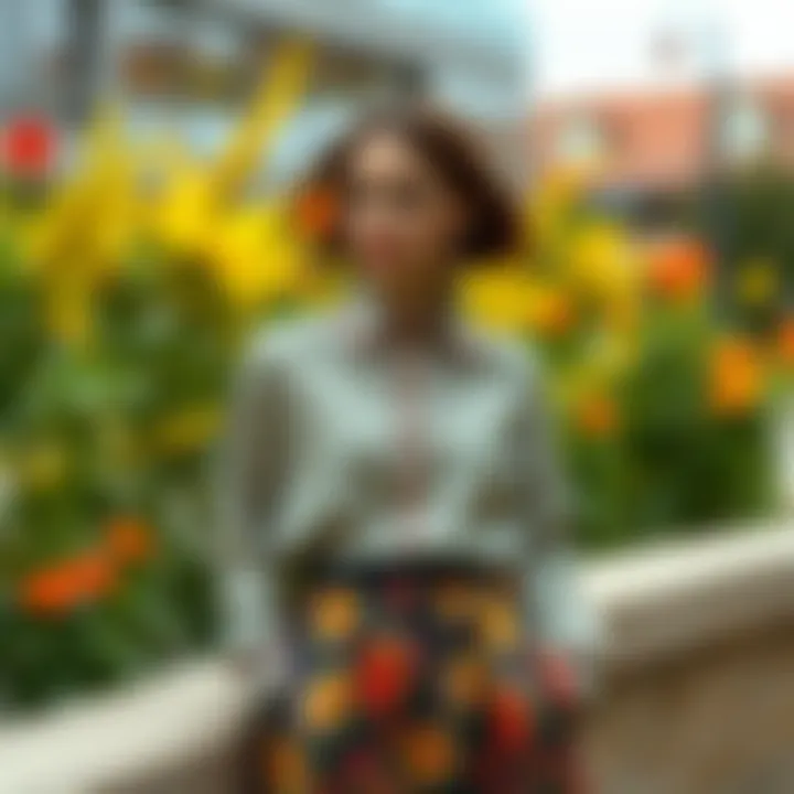Diverse fabric options for long blouses showcased