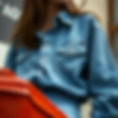 Sustainable fashion trends featuring denim garments