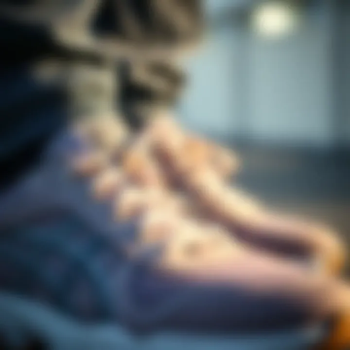 Close-up of the comfort features of Vakko sport shoes