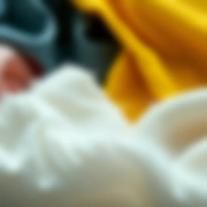 Different types of cotton fabrics with varying textures