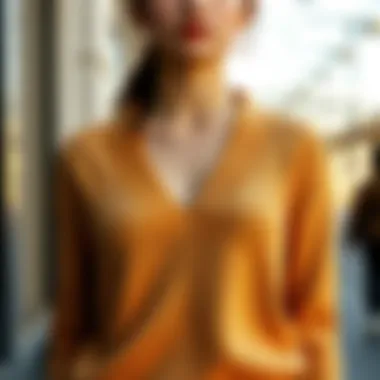 Vibrant V-Neck Sweater A stylish V-neck sweater in a vibrant color