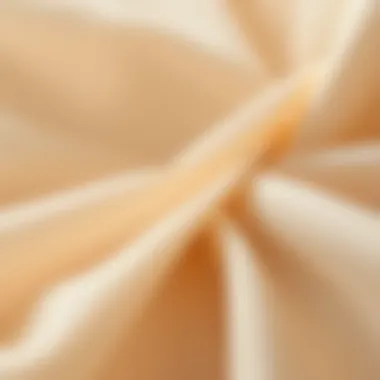 Close-up of viscose fabric highlighting its soft texture and drape