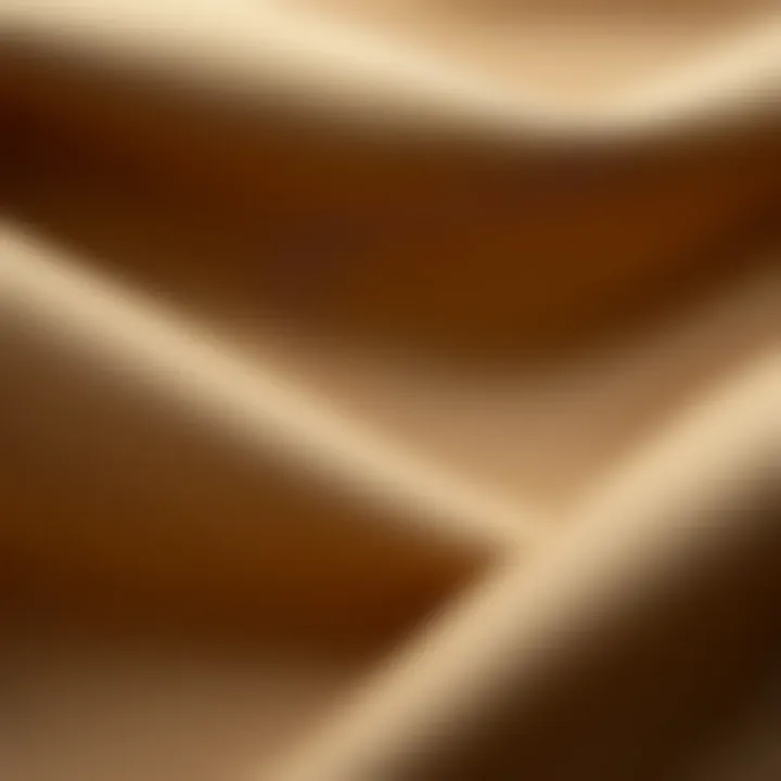 Close-up of fabric texture in taupe tone