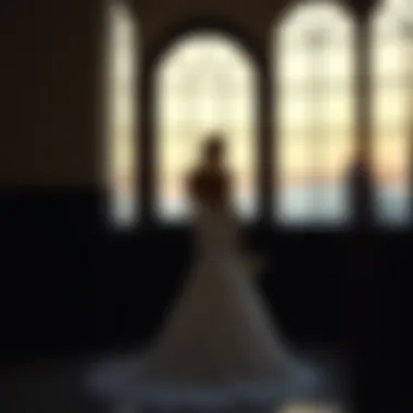 Minimalist Silhouette Bridal Gown Modern bridal gown with a minimalist silhouette