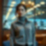 Elegant zipped collar sweater on a stylish backdrop