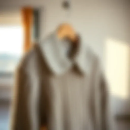 The Charm of Knitted Sweaters Elegant knitted sweater with a collar displayed on a minimalist background