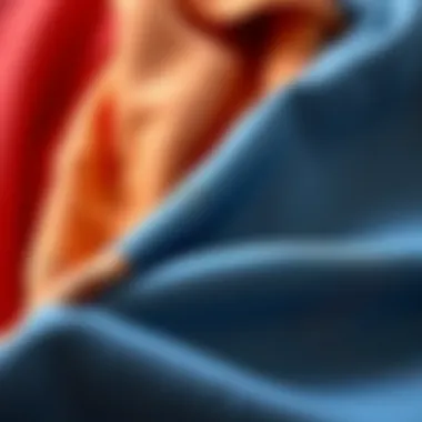 Fabric Choices for Half Shirts Close-up of fabric textures used in half shirts emphasizing quality and sustainability.