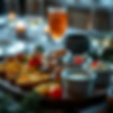 Assorted appetizers perfect for New Year's celebrations