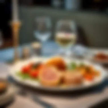 A modern twist on New Year's dinner with unique plating