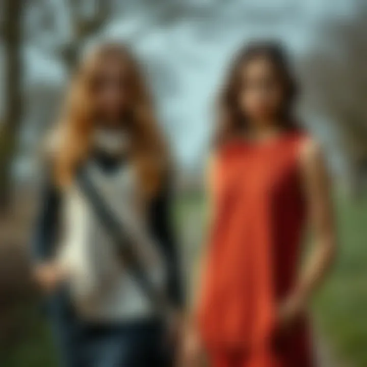 Sustainability in Knitted Vest Dress Fashion Sustainable fashion showcasing knitted vest dresses