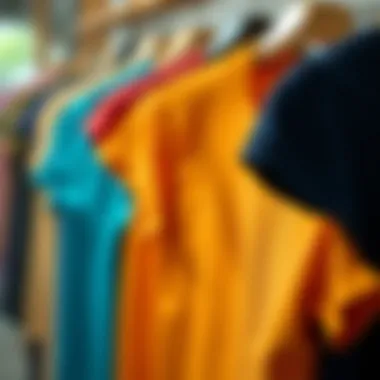 Diverse Collection of Round-Neck T-Shirts Colorful round-neck t-shirt collection