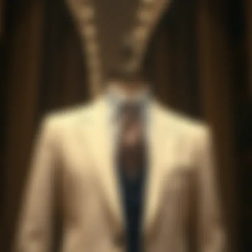 Elegant display of Zegna suit showcasing Italian craftsmanship